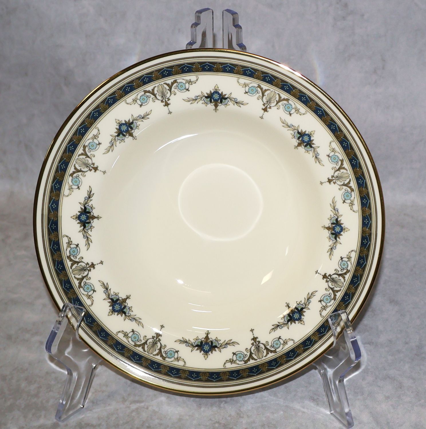 Minton Grasmere Blue Large 9” Rim Soup Bowl | Multiple Available