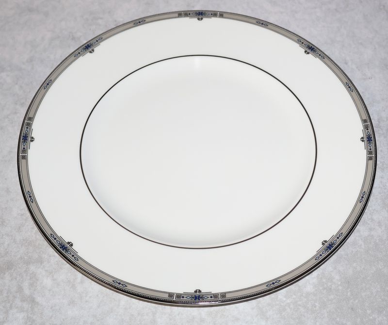 Wedgwood Amherst Platinum Trim 10 3/4” Dinner Plate Bone China England – Multiple Available