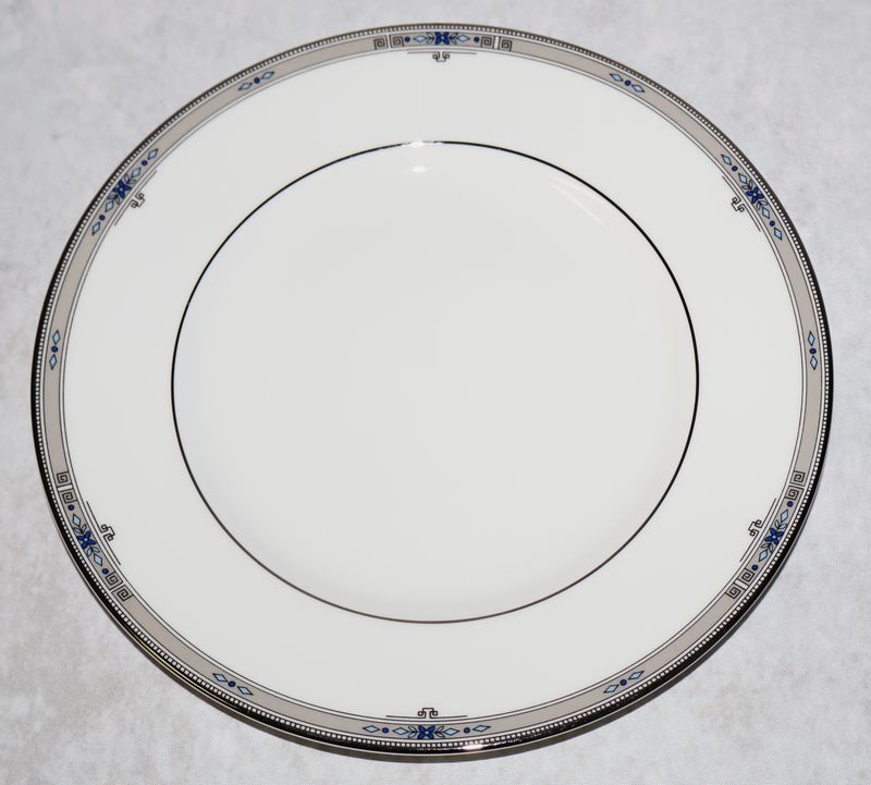 Wedgwood Amherst Platinum Trim 8 1/8” Salad Plate Bone China England – Multiple Available