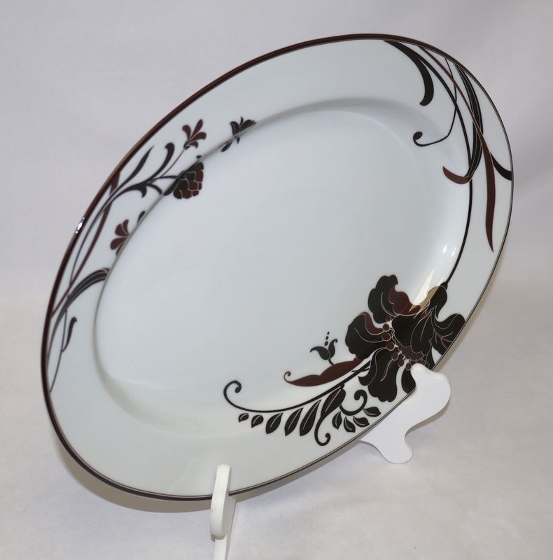 Mikasa Cocoa Blossom Oval Serving Platter SL170 Portugal 15.75”