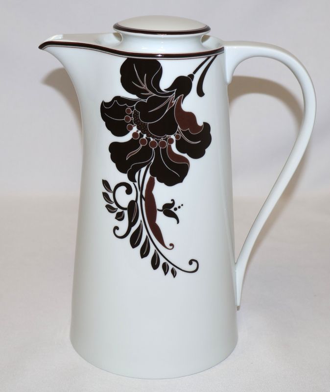Mikasa Cocoa Blossom 7 Cup Coffee Pot with Lid SL170 Portugal