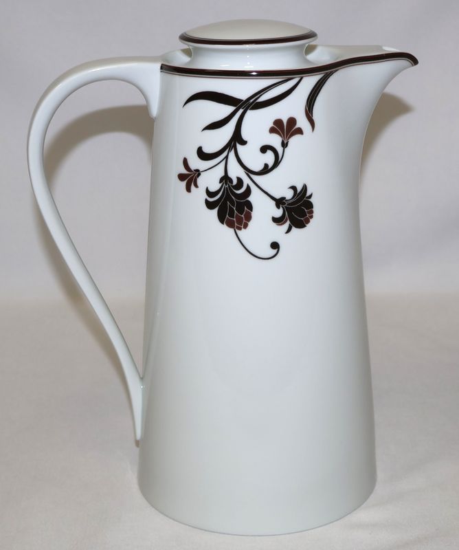 Mikasa Cocoa Blossom 7 Cup Coffee Pot with Lid SL170 Portugal
