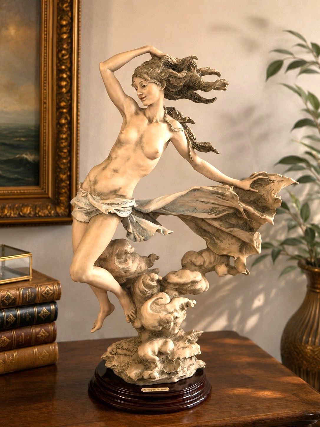 Giuseppe Armani Zephyr Sculpture Limited Edition #686/1500 Florence Italy, 1010-T