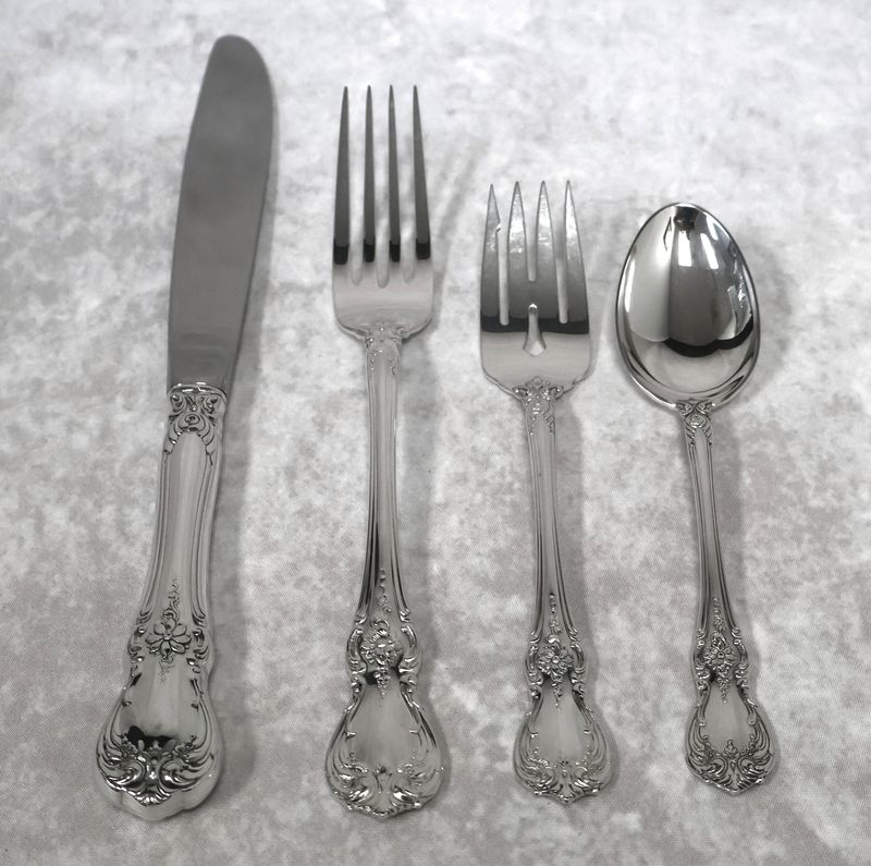 Towle Old Master Sterling Silver 4-Piece Dinner Size Place Setting(s) | No Monogram