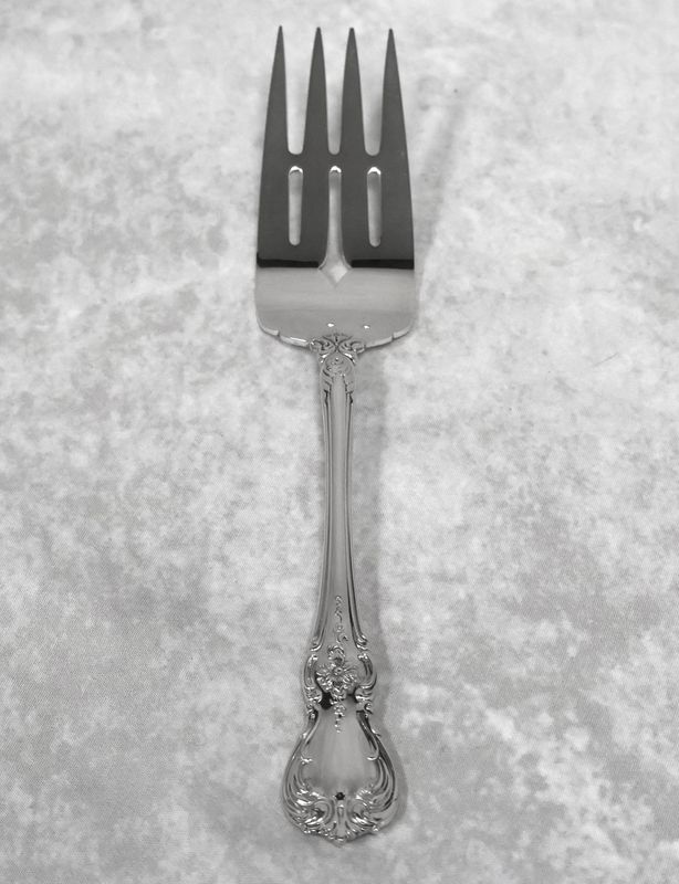 Towle Old Master Sterling Silver 8 1/4" Medium Cold Meat Fork | Bar Pierced | No Monogram