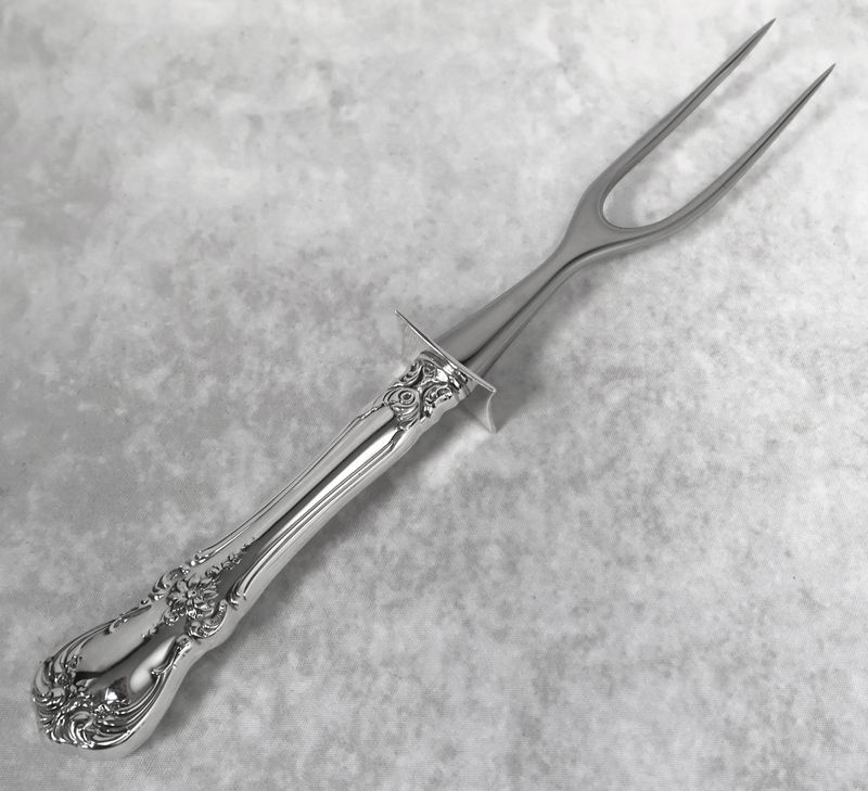 Towle Old Master Sterling Silver 8 1/2" Carving Fork | Sterling Guard | No Monogram