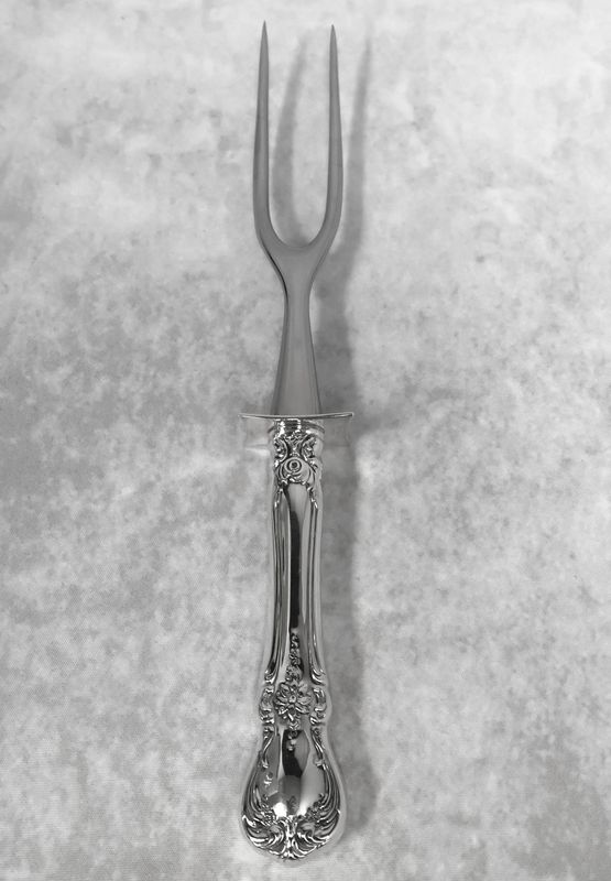 Towle Old Master Sterling Silver 8 1/2" Carving Fork | Sterling Guard | No Monogram