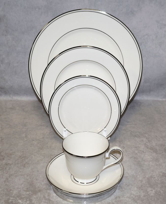 Lenox Federal Platinum 5-Piece Place Setting Fine Bone China USA - Multiple Sets Available
