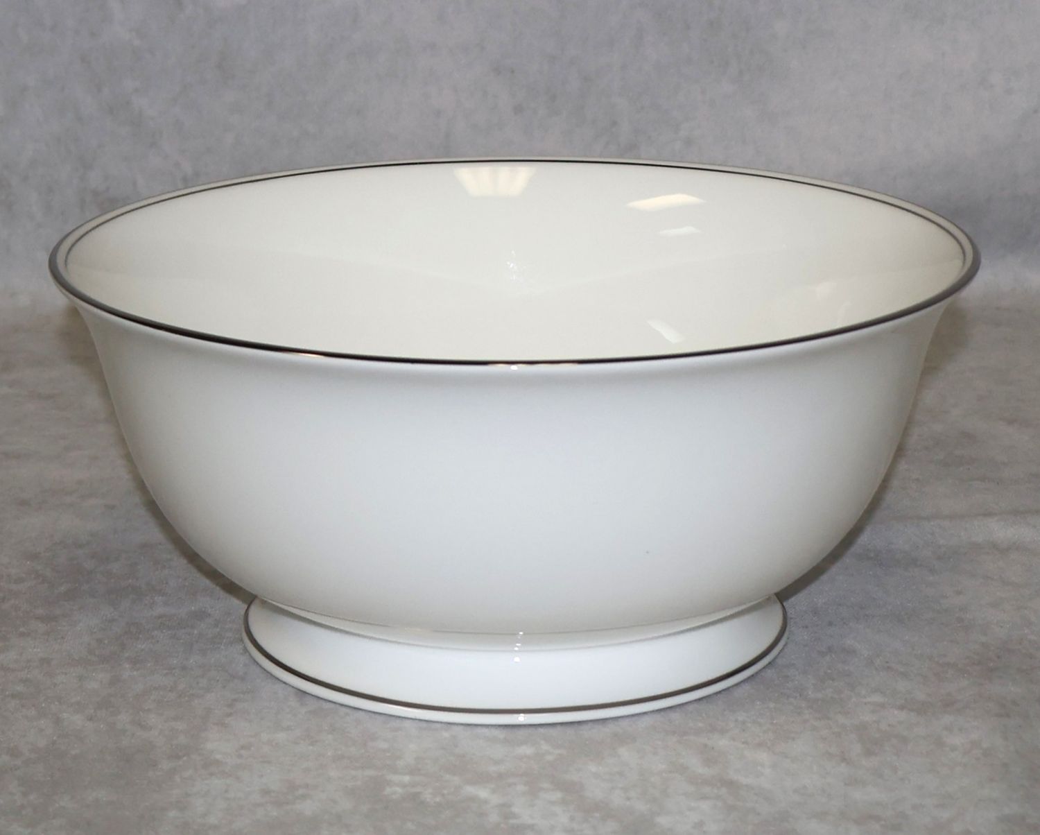 Lenox Federal Platinum 8 Lenox Federal Platinum 8" Round Footed Vegetable Serving Bowl Fine Bone China