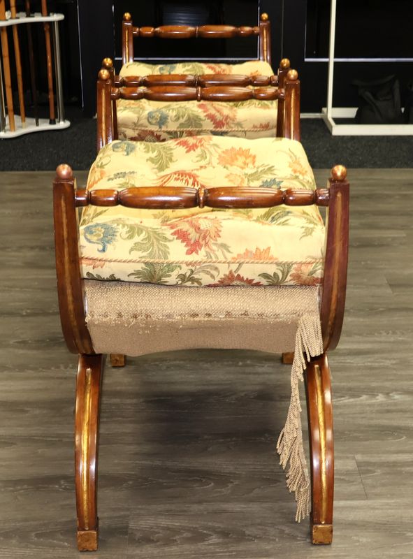 Pair of French Empire Style Curule Benches – Restoration Project