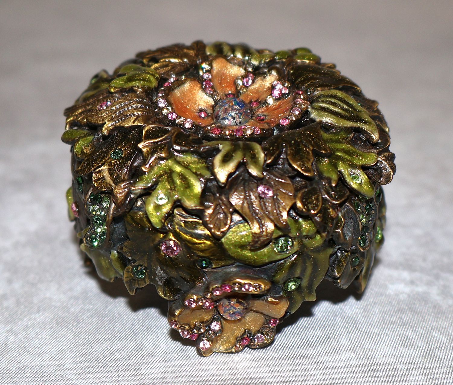 Jay Strongwater Jeweled Flower Candle Topper Holder with Swarovski Crystal &amp; Enamel