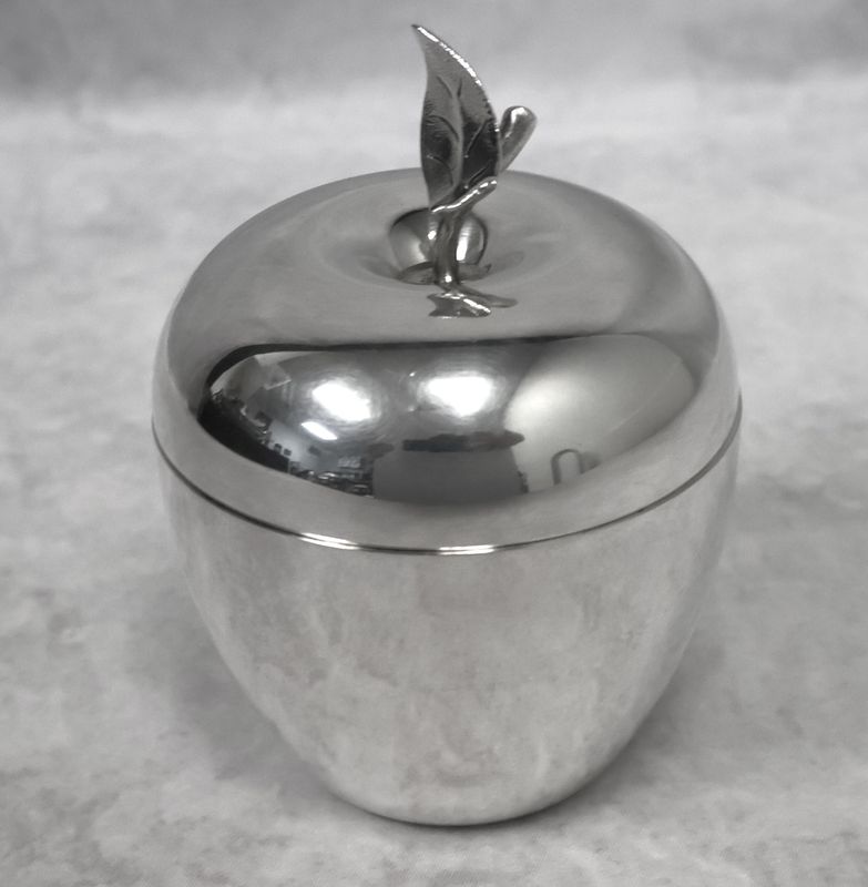 Tiffany &amp; Co. Sterling Silver Apple Trinket Jewelry Box #23748 No Mono | 4 1/2"