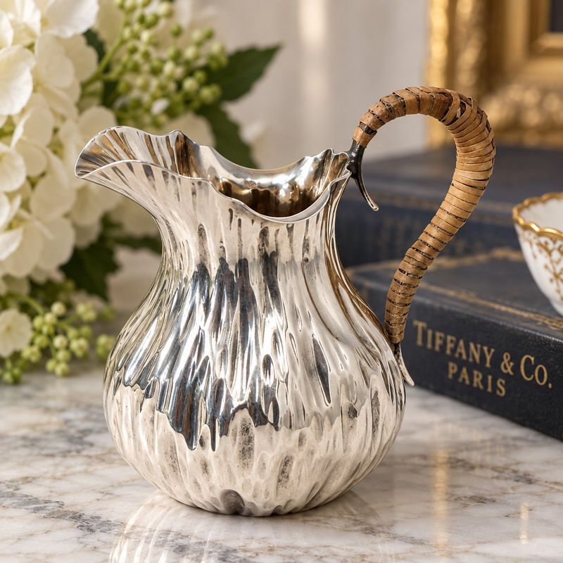 Tiffany &amp; Co. Paris Sterling Silver Cream Jug by Favell &amp; Elliott, London 1890 | Fully Hallmarked