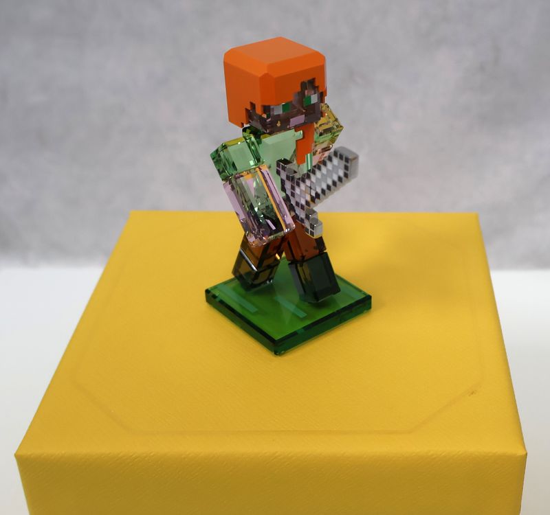 Swarovski Crystal Minecraft Alex Figurine 5701271 | Original Box
