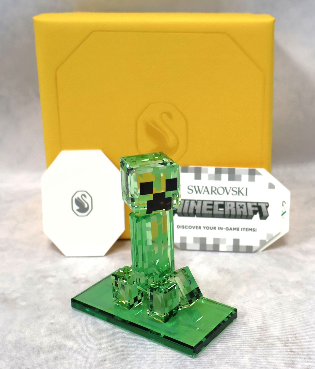 Swarovski Crystal Minecraft Creeper Figurine 5701249 | Original Box