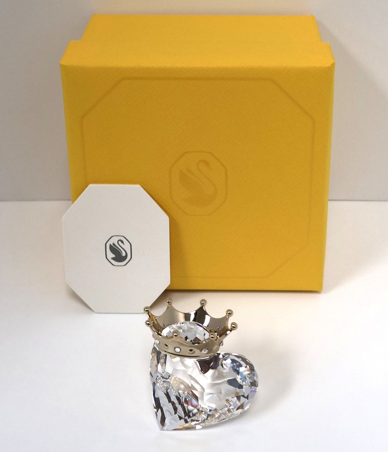 Swarovski Crystal Symbolica Heart with Crown Figurine 5692958 | Original Box