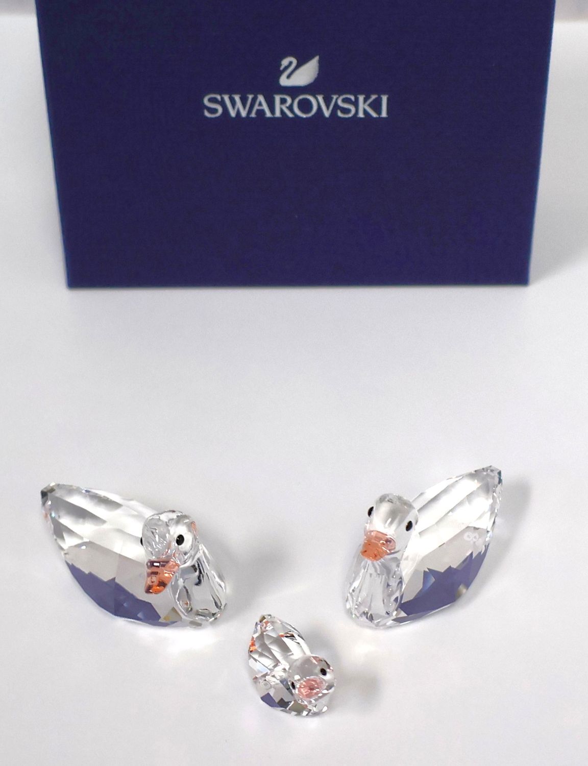 Swarovski Crystal Peaceful Countryside Ducks Family Figurine Set 5376422 | Original Box
