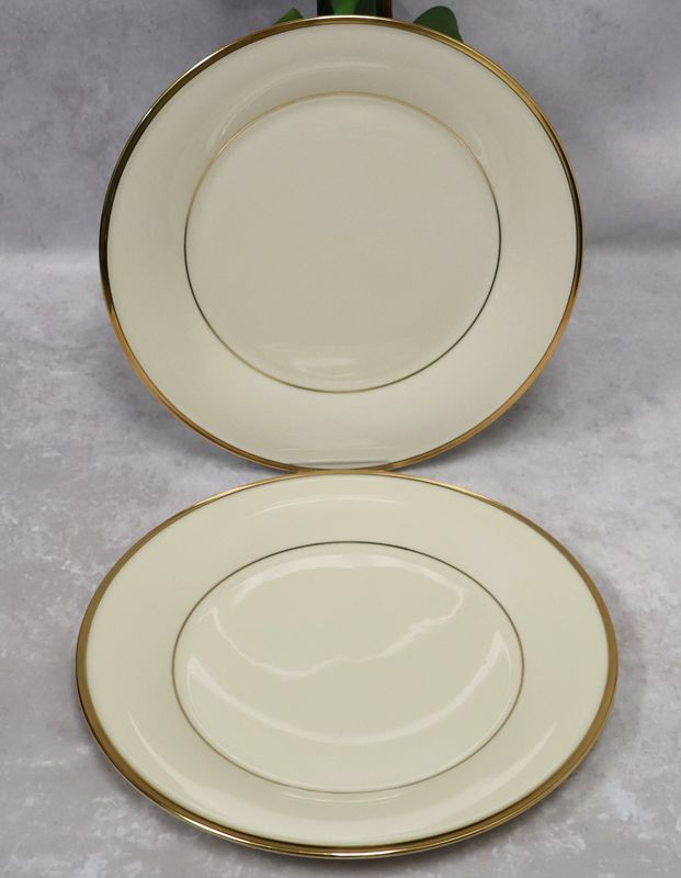 Lenox Eternal Millennium Edition Gold Trim Dinner Plates (Set of 2) Made in USA