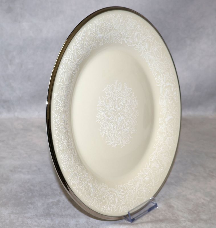 Lenox Moonspun 10 5/8” Dinner Plate Platinum Trim | Multiple Available