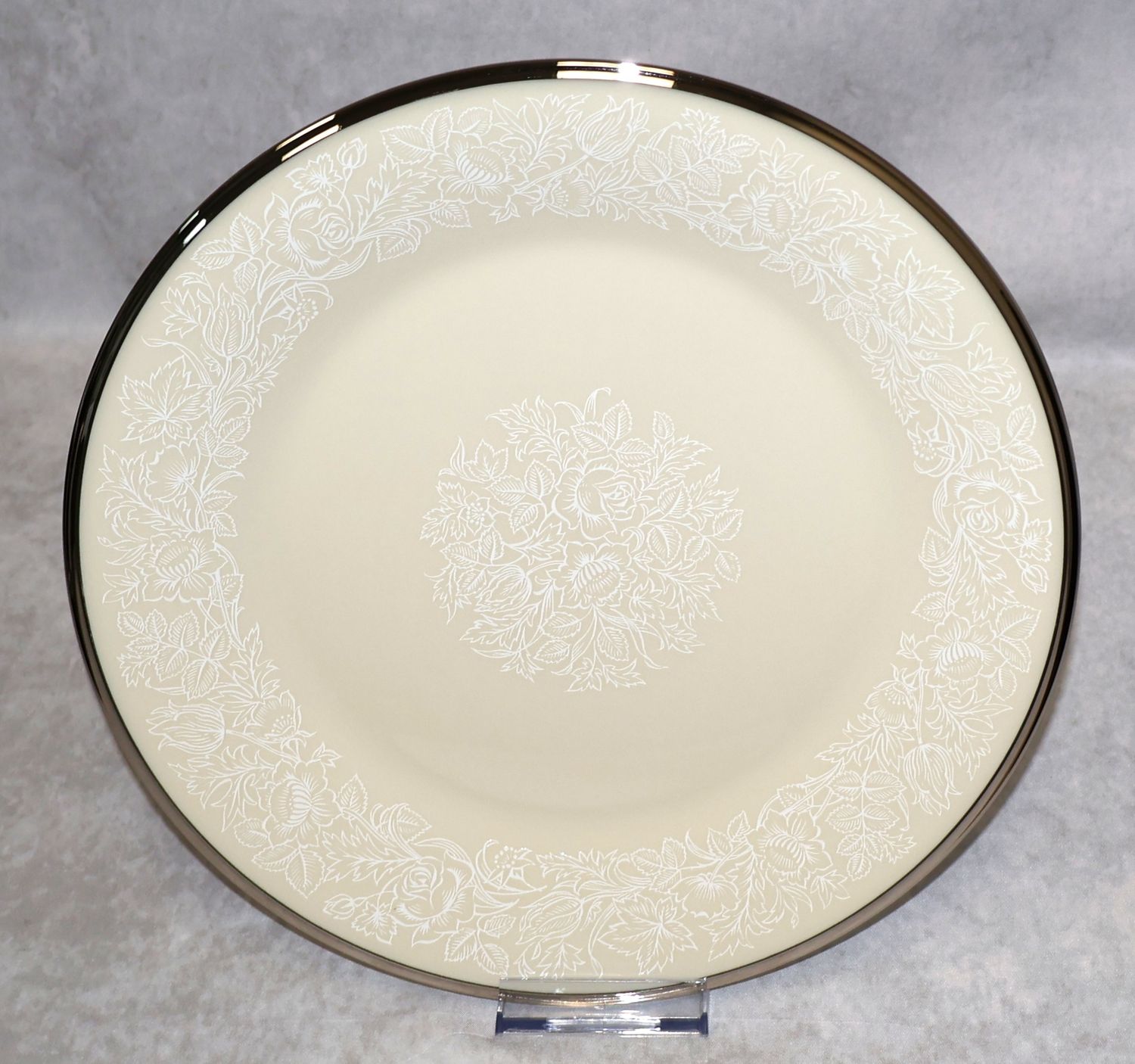 Lenox Moonspun 10 5/8” Dinner Plate Platinum Trim | Multiple Available