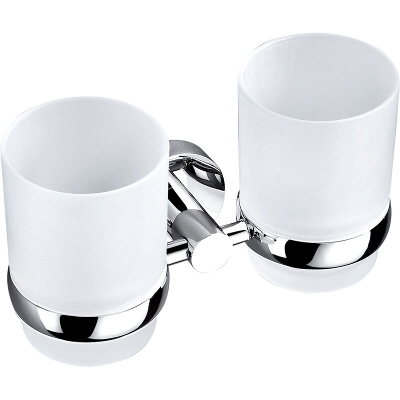 OPUS CHROME DOUBLE TUMBLER HOLDER