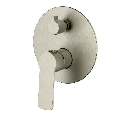 AKEMI WALL MIXER DIVERTER BRUSHED NICKLE
