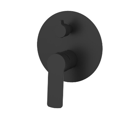 AKEMI WALL MIXER DIVERTER BLACK