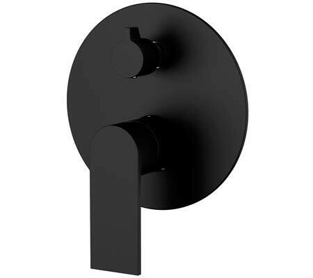 KIATO WALL MIXER DIVERTER BLACK