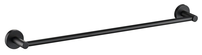 OPUS BLACK 600 SINGLE TOWEL RAIL
