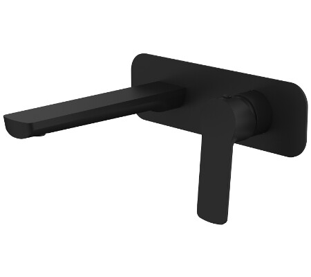 AKEMI WALL BASIN MIXER BLACK