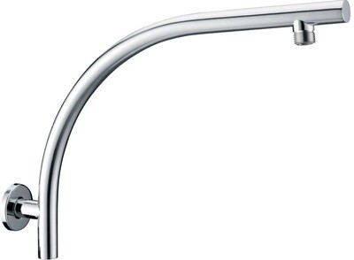 PRY631 ROUD CURVED SHOWER ARM CHROME