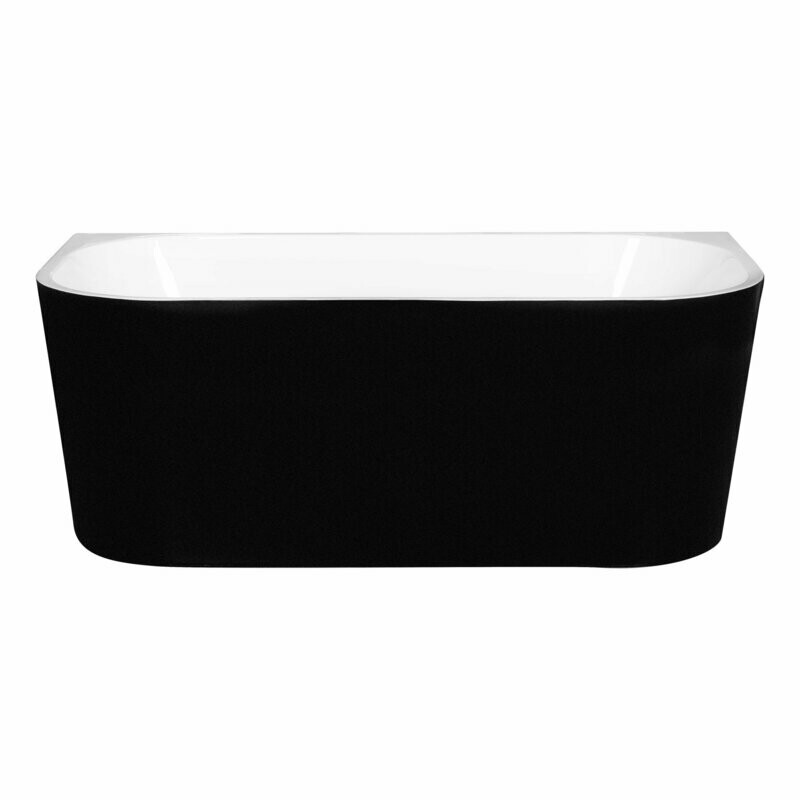 DARCEY FREESTANDING BATH 1500 MATTE BLACK/WHITE