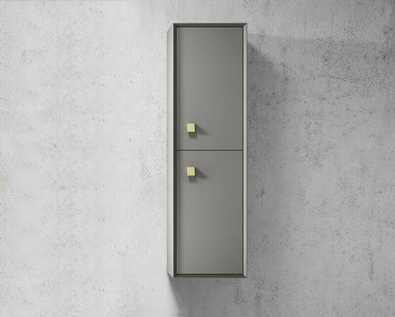 HAMPSHIRE TALL BOY MATT GREY 350X300X1200MM