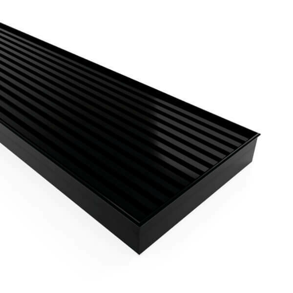 MESH FLOOR WASTE BLACK