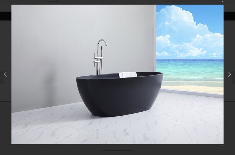 MIA MATTE BLACK FREESTANDING BATH