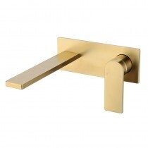 RUKI WALL BASIN/BATH MIXER BRUSHED GOLD