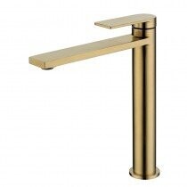 RUKI HI RISE BASIN MIXER BRUSHED GOLD