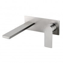 RUKI WALL BASIN/BATH MIXER BRUSHED NICKEL