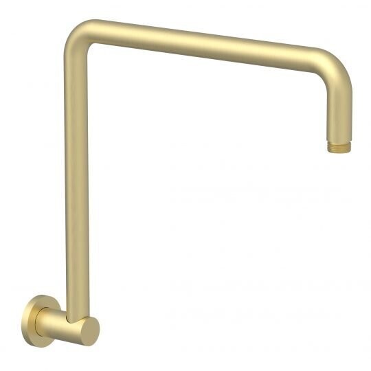 Akemi 350mm Hi Rise Shower Arm Modern Brass