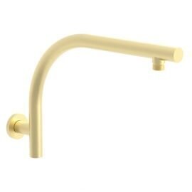 Akemi 410mm Raised Shower Arm Modern Brass