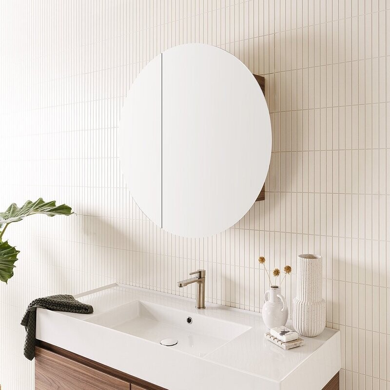 ROUND MIRROR DOOR CABINET