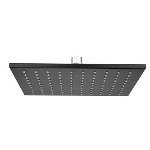 Kiato 200mm Square Overhead Shower Black