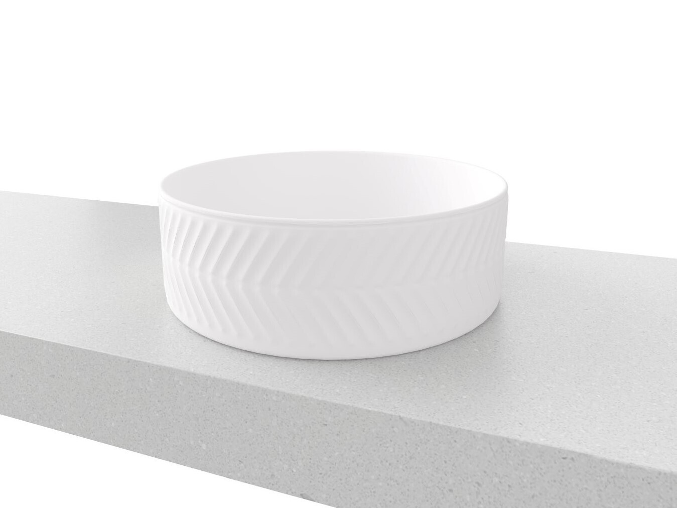 Allure Arrow Gloss or Matt White Basin