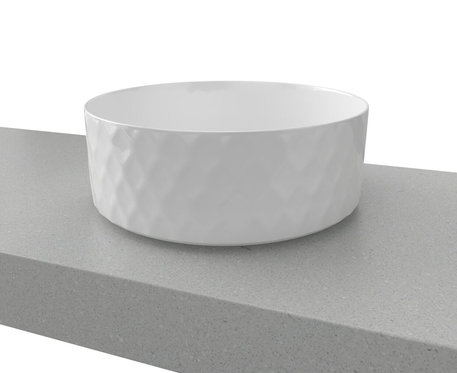 Diamond White Gloss Basin