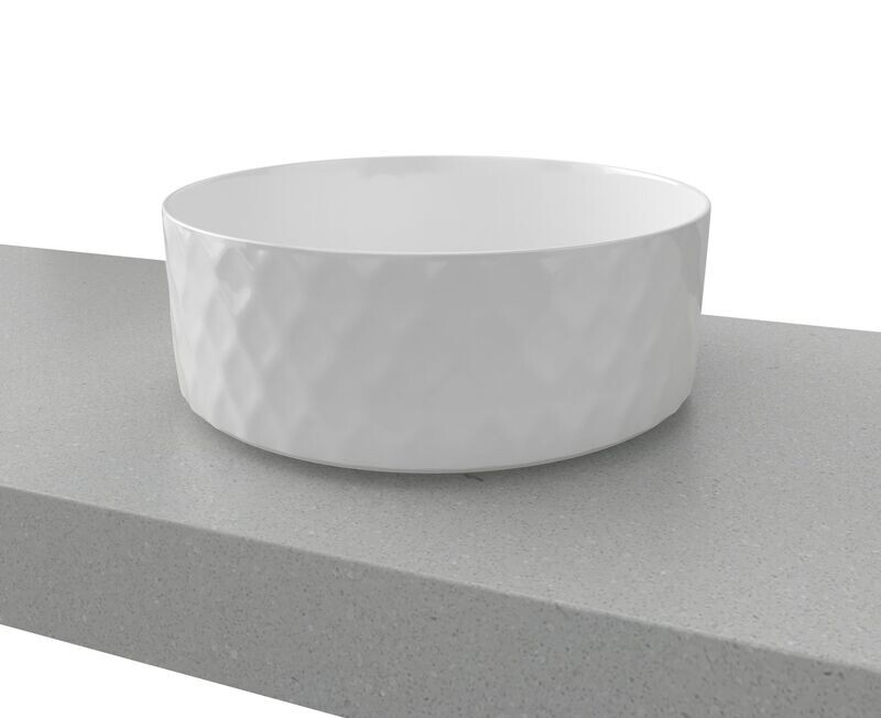 Diamond White Gloss Basin
