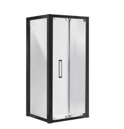 Corsica Bi Fold Shower Screen Matte Black