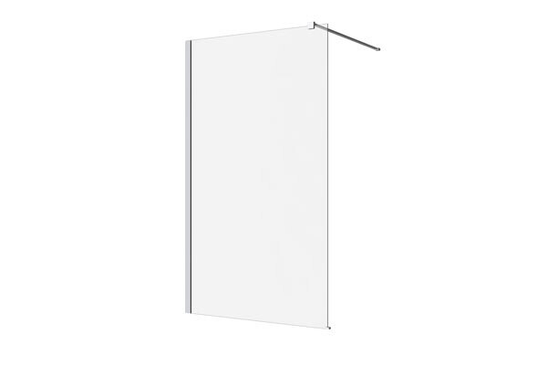 M-SERIES 860/960/1160 WALL FIXED PANEL – CLEAR GLASS/CHROME FITTINGS