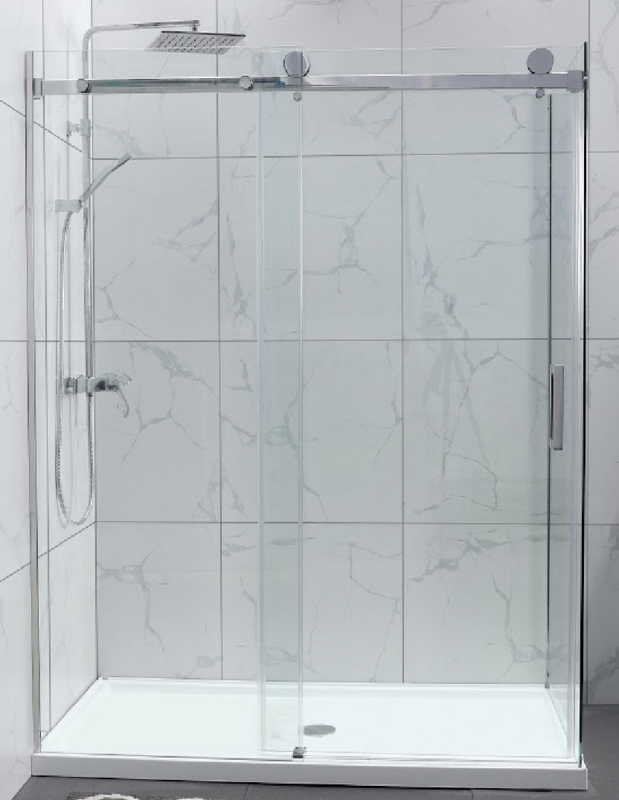 Calen CVP Flameless Slide Shower Screen Chrome