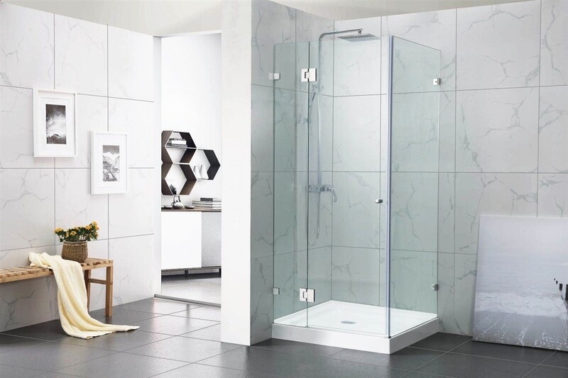 Cedar Frameless Hinge Door Shower Screen
