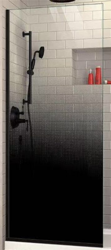 Cliffton CVP Dark Glass Fixed Panel with Wall Channel